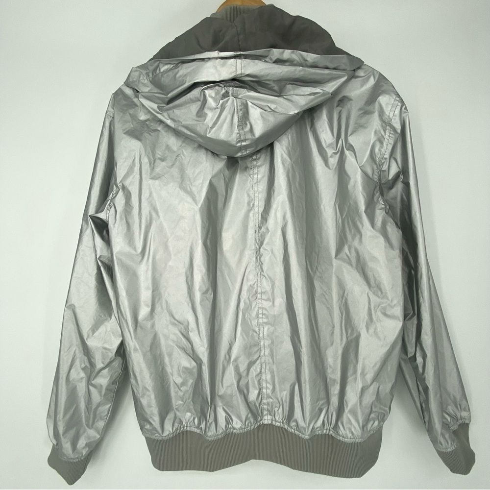Hunter metallic silver hooded jacket women's size small - Picture 13 of 14